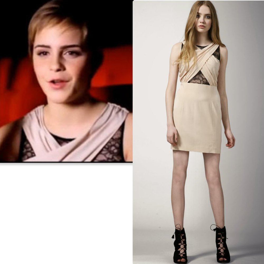 REBECCA MINKOFF Melanie Runway Dress Black Pink 4